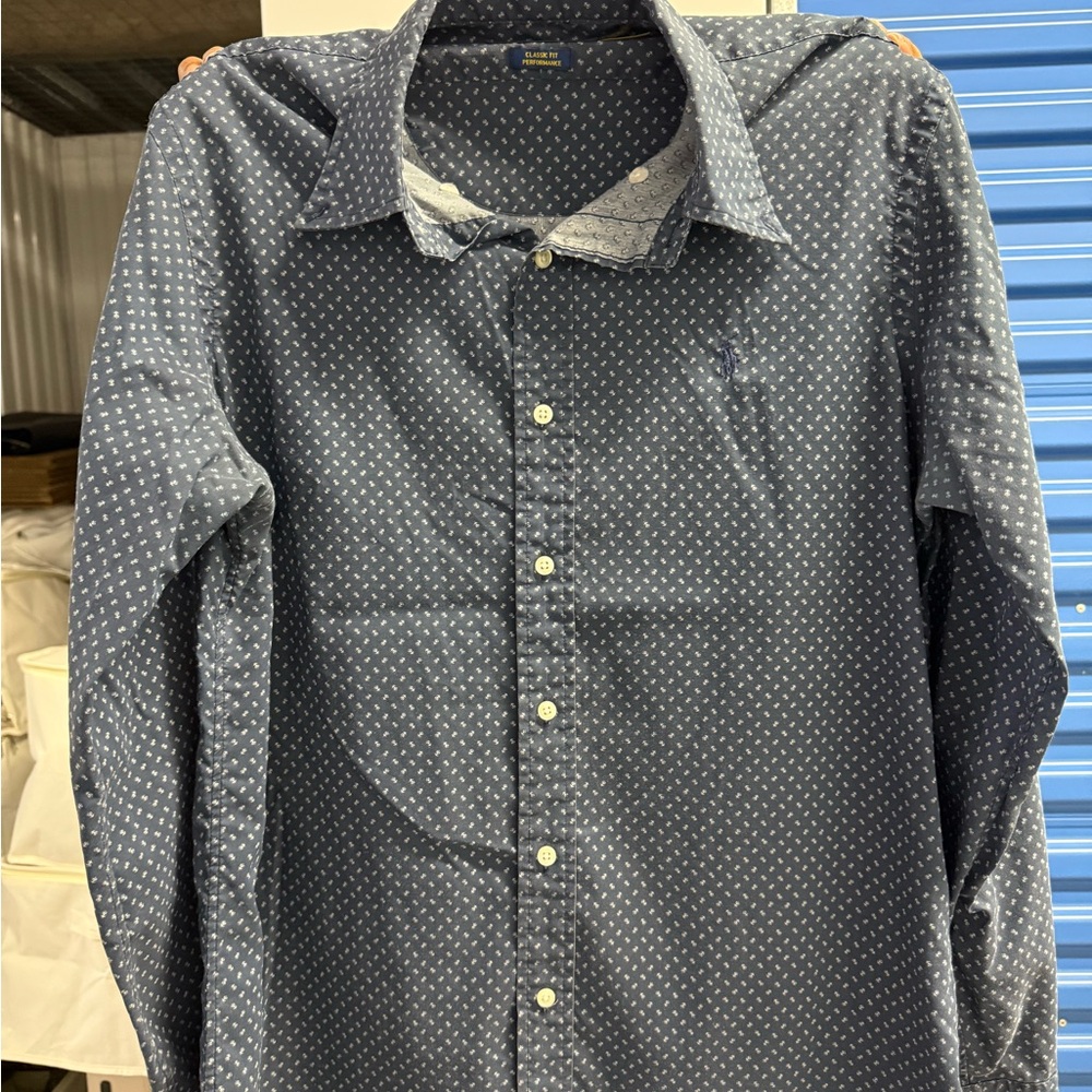 Polo Ralph Lauren Dark Blue Patterned Shirt
